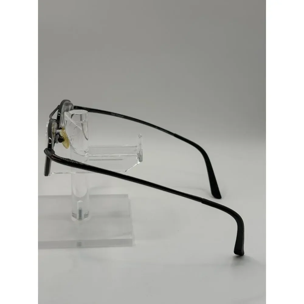 Nike 6000 421 Eyeglasses Black Rectangle Metal Frame 50-17-145 Vintage